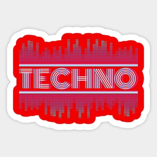 Techno Electronic Style Sticker